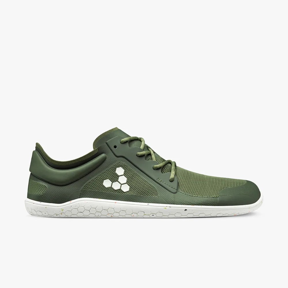 Vivobarefoot Primus Lite III Olivengrønne Joggesko Herre [5-XPNV]